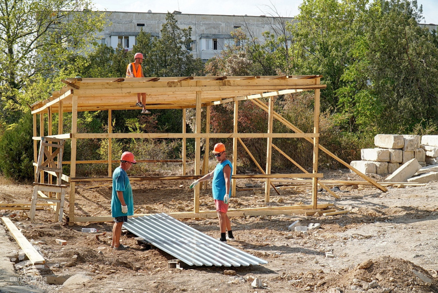 В Евпатории проводится реконструкция детского сада «Росинка»