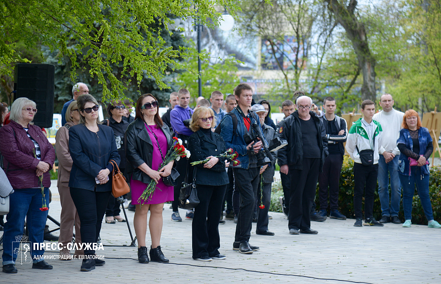 В Евпатории состоялись мероприятия, приуроченные к 37-летию со дня аварии на Чернобыльской АЭС